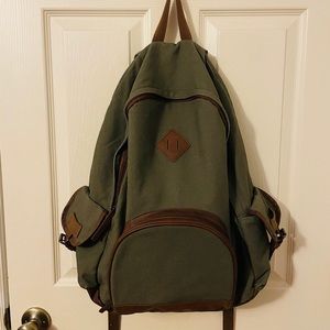 Army Green Canvas Backpack